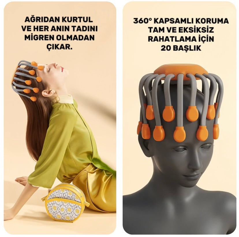 MİGREN VE BAŞ AĞRISI İÇİN MASAJ CİHAZI